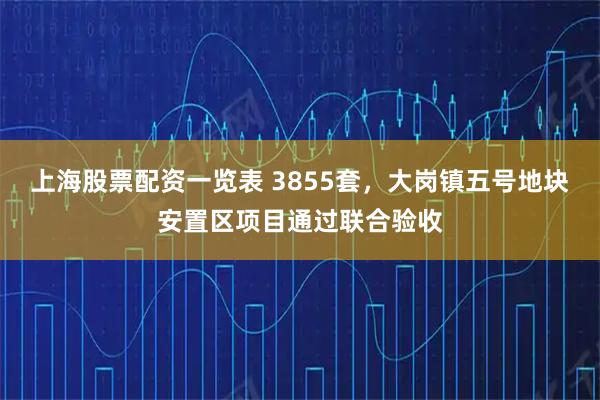 上海股票配资一览表 3855套，大岗镇五号地块安置区项目通过联合验收